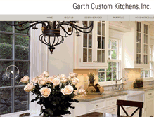 Tablet Screenshot of garthcustomkitchens.com